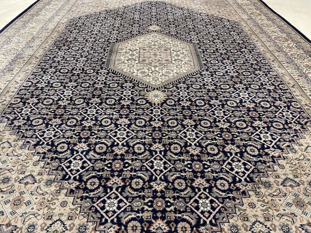 bijar-perserteppich-350x250-cm-100-reine-schurwolle-klassisches-5 Orientteppich Indien 350x250 cm Wolle handgeknüpft