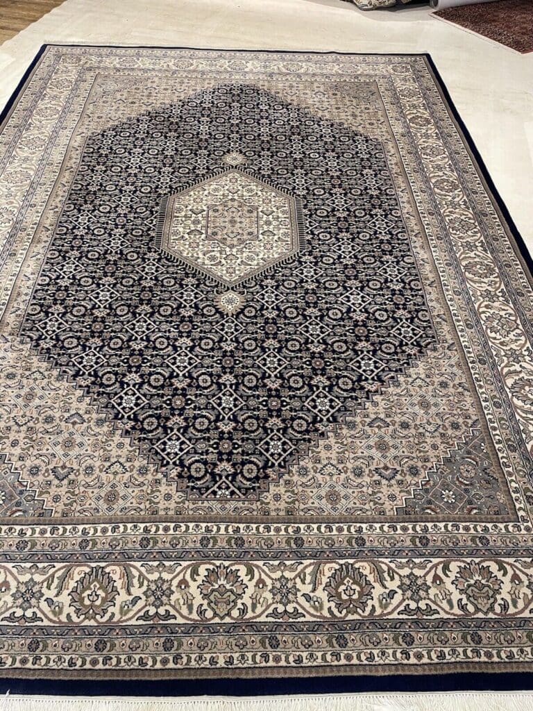 bijar-perserteppich-350x250-cm-100-reine-schurwolle-klassisches-8 Orientteppich Indien 350x250 cm Wolle handgeknüpft