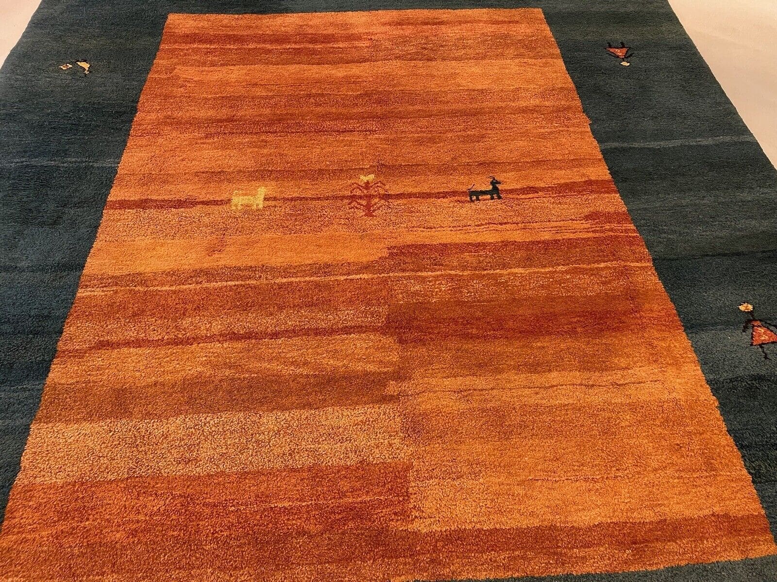 Perserteppich Gabbeh 305x260 cm Schurwolle handgeknüpft