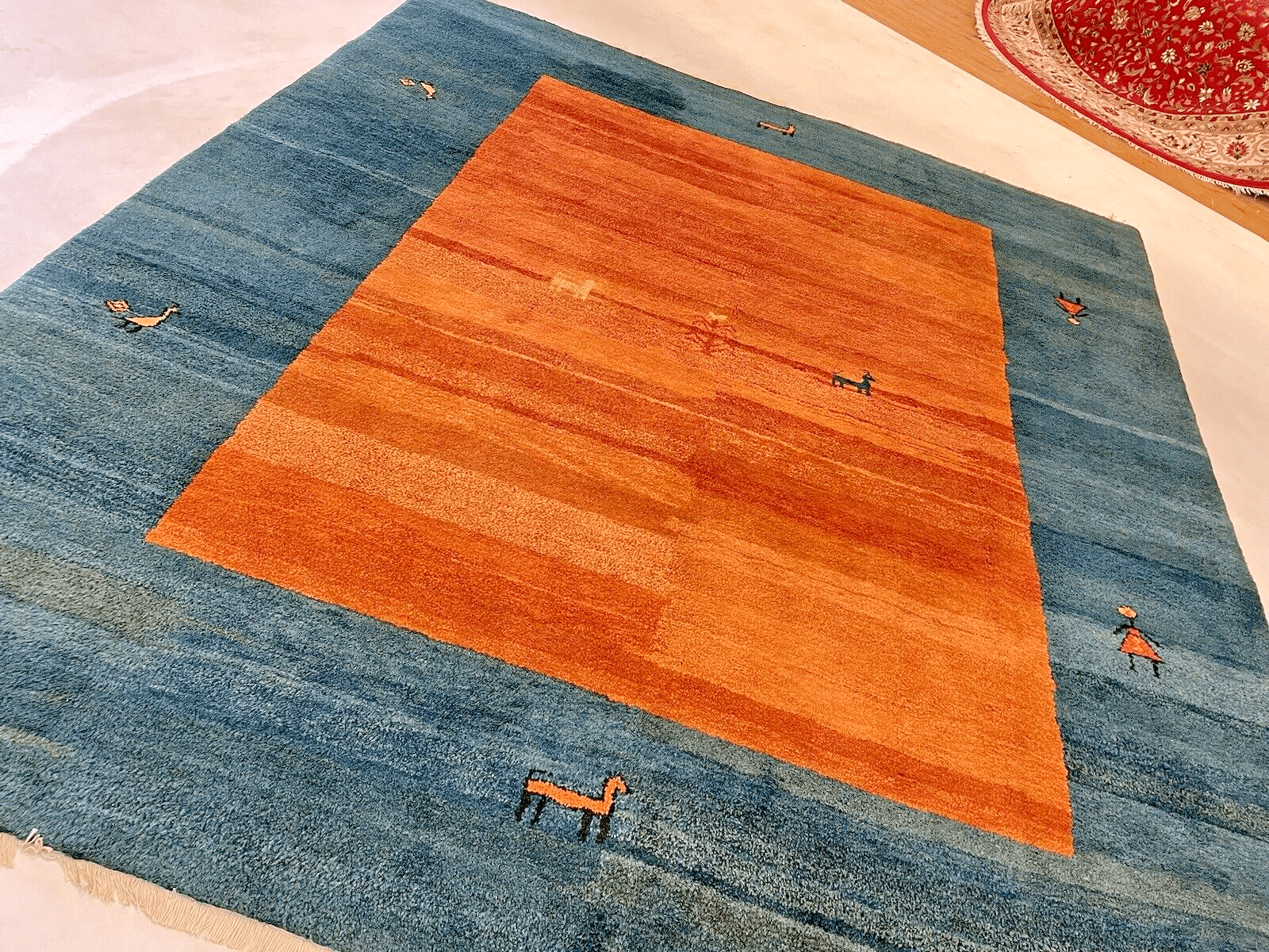 Perserteppich Gabbeh 305x260 cm Schurwolle handgeknüpft
