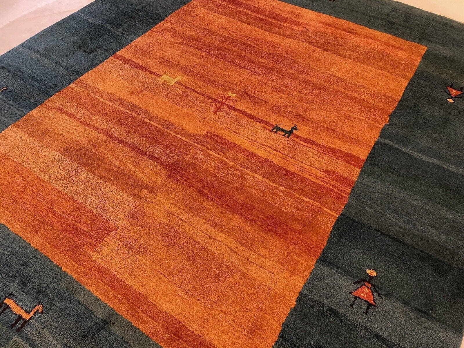 Perserteppich Gabbeh 305x260 cm Schurwolle handgeknüpft