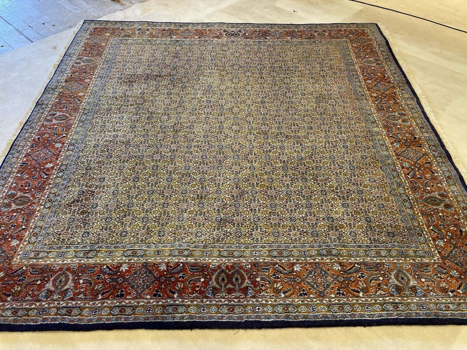 Perserteppich Moud 240x190 cm Seide handgeknüpft