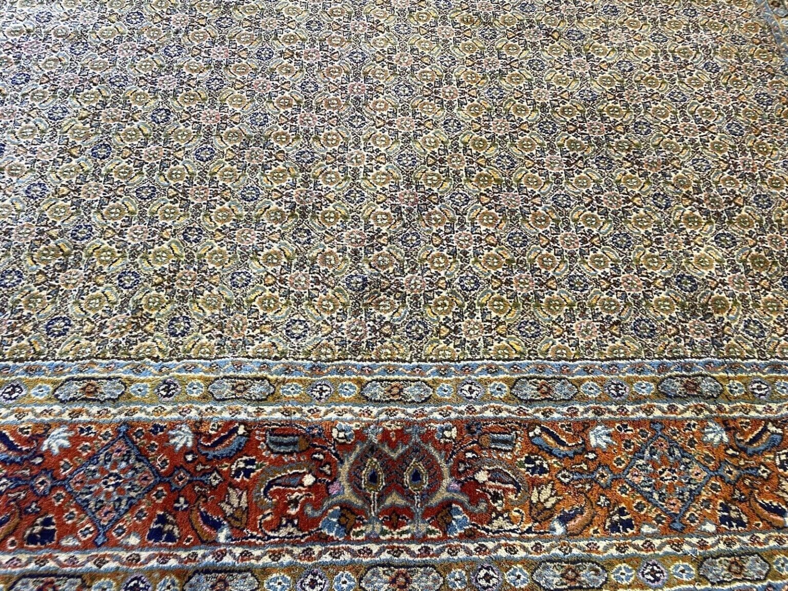Perserteppich Moud 240x190 cm Seide handgeknüpft