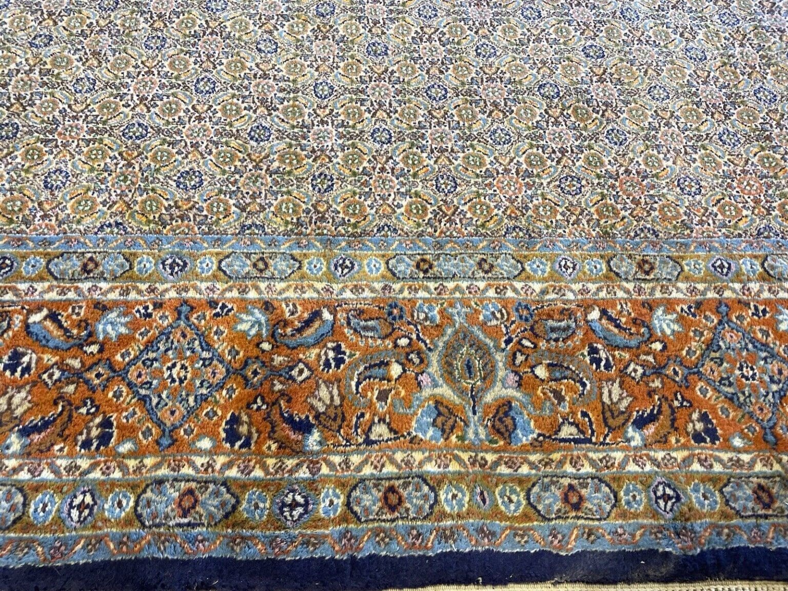 Perserteppich Moud 240x190 cm Seide handgeknüpft