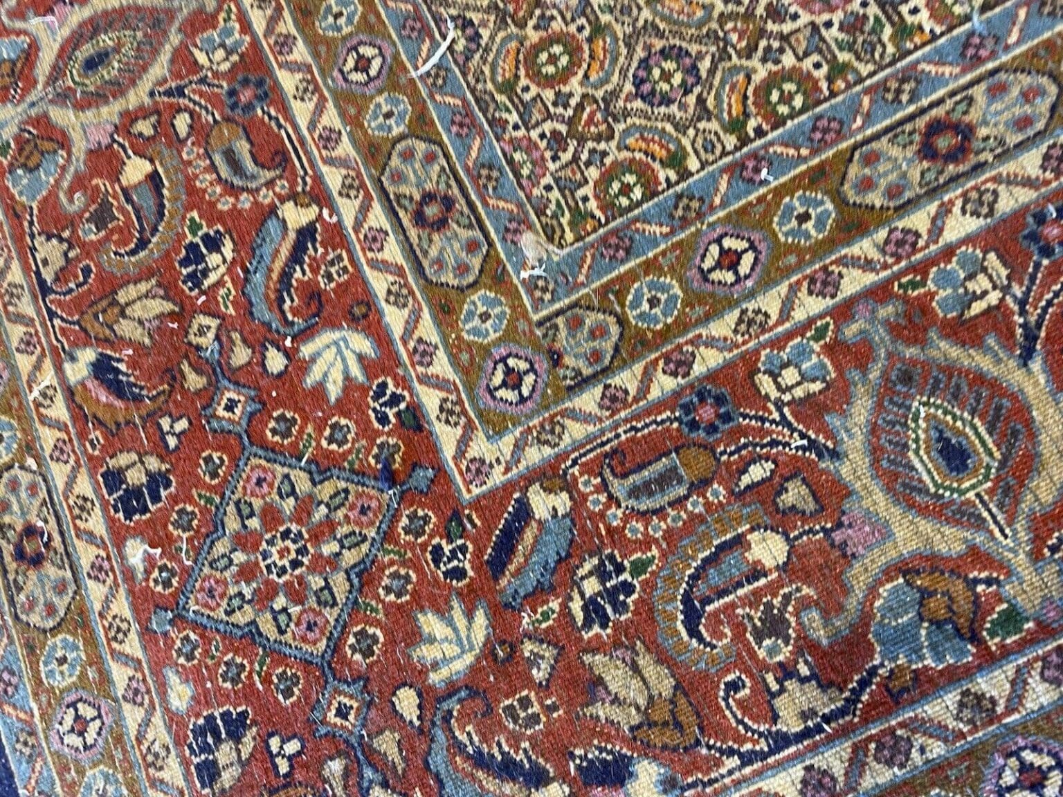 Perserteppich Moud 240x190 cm Seide handgeknüpft