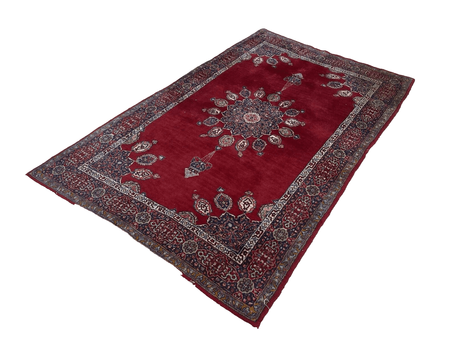 Orientteppich Kashmir 220x140 cm Baumwolle handgeknüpft