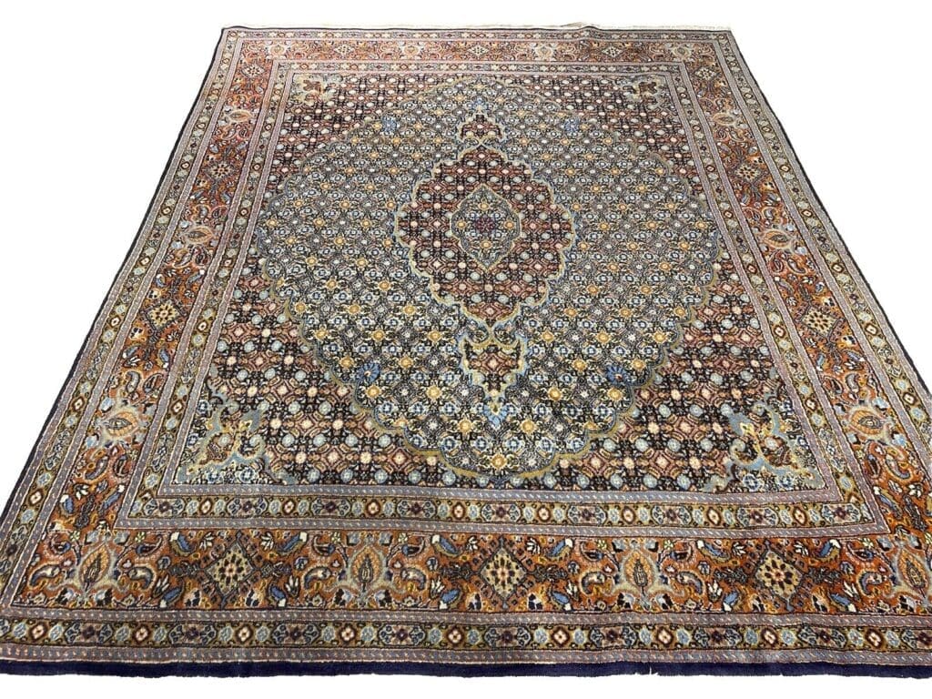 Perserteppich Moud 240 x 190 cm Seide handgeknüpft