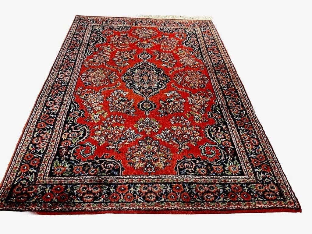 Orientteppich Kaschmir 190x130 cm Baumwolle handgeknüpft