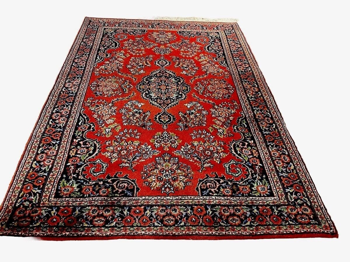 Orientteppich Kaschmir 190x130 cm Baumwolle handgeknüpft