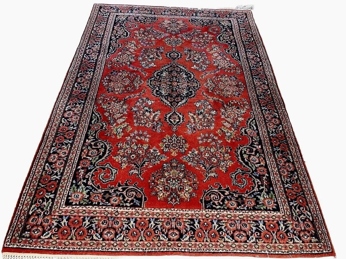 Orientteppich Kaschmir 190x130 cm Baumwolle handgeknüpft