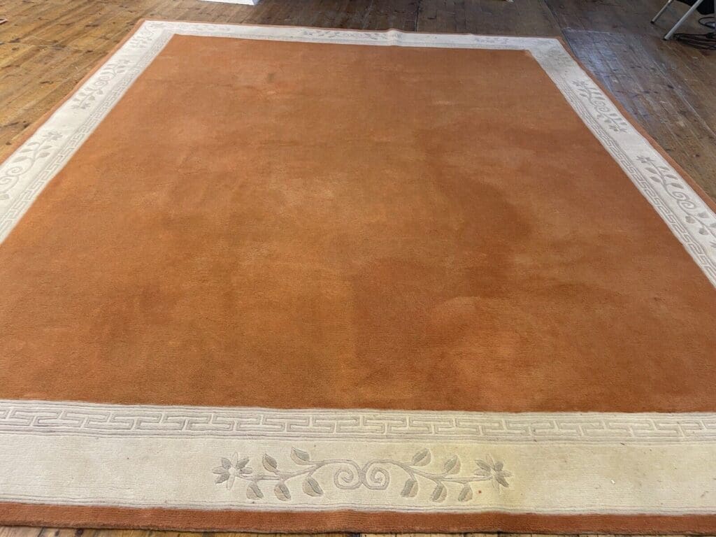 rosa-perserteppich-400x350-cm-100-schurwolle-florhohe-27-mm-1-1 Orientteppich Nepal 400x350 cm Schurwolle handgeknüpft