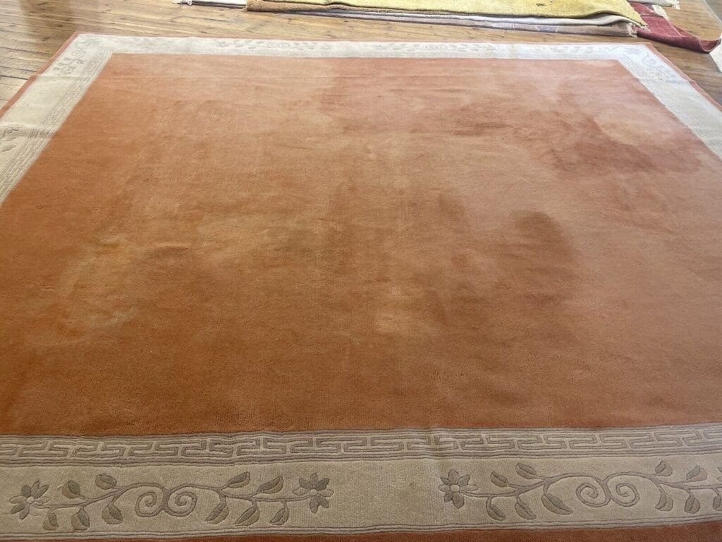 rosa-perserteppich-400x350-cm-100-schurwolle-florhohe-27-mm-1-8 Orientteppich Nepal 400x350 cm Schurwolle handgeknüpft