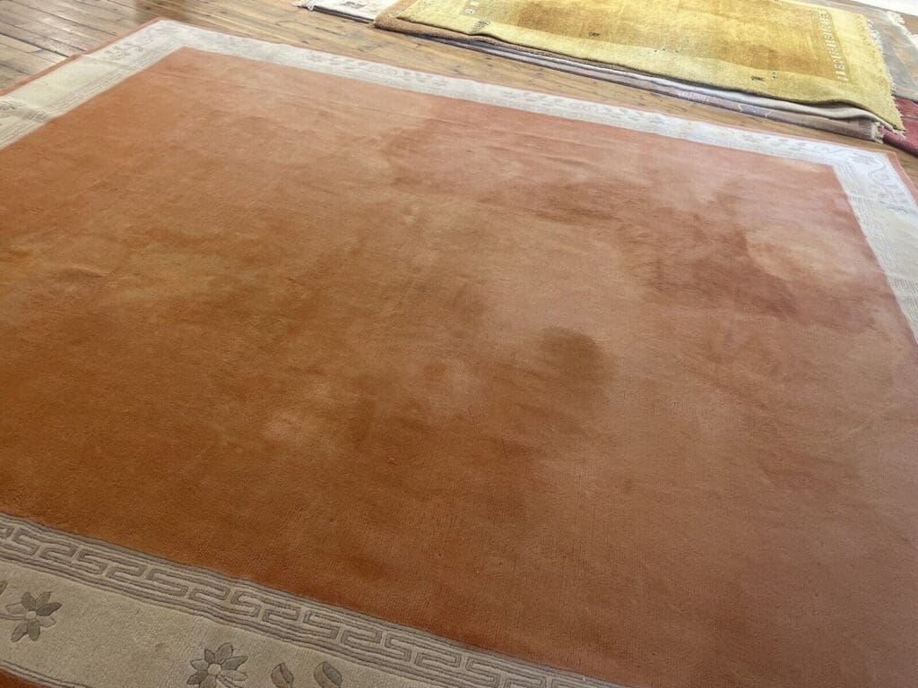 rosa-perserteppich-400x350-cm-100-schurwolle-florhohe-27-mm-1-9 Orientteppich Nepal 400x350 cm Schurwolle handgeknüpft