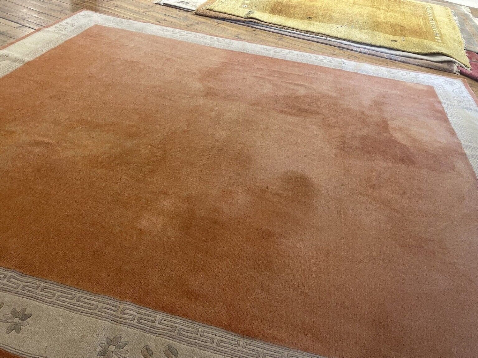 rosa-perserteppich-400x350-cm-100-schurwolle-florhohe-27-mm-1-9 Orientteppich Nepal 400x350 cm Schurwolle handgeknüpft