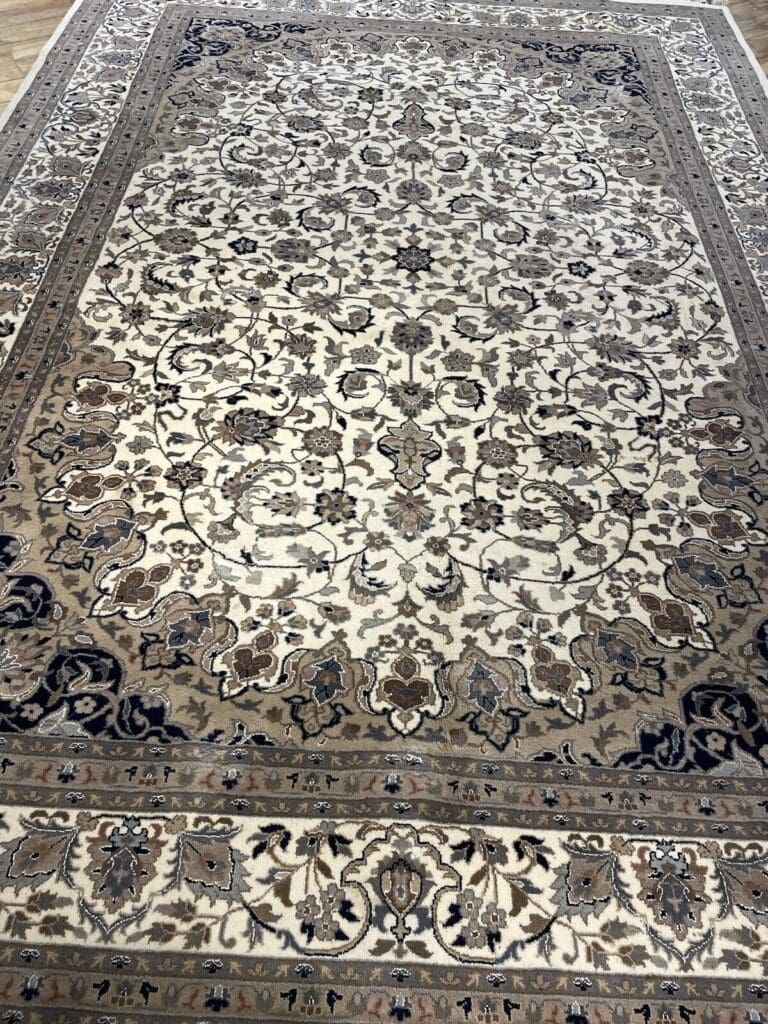 bijar-perserteppich-350x250-cm-100-schurwolle-mit-seide-klassisches-5 Orientteppich Bijar 350 x 250 cm Schurwolle handgeknüpft