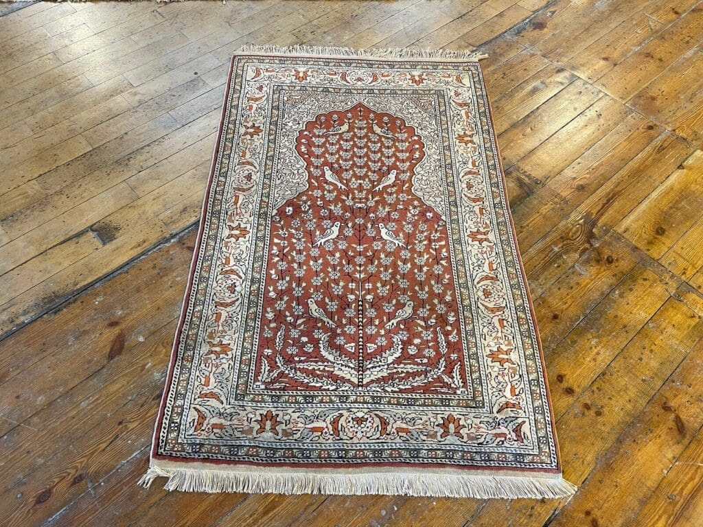 Perserteppich 147x87 cm Seide handgeknüpft