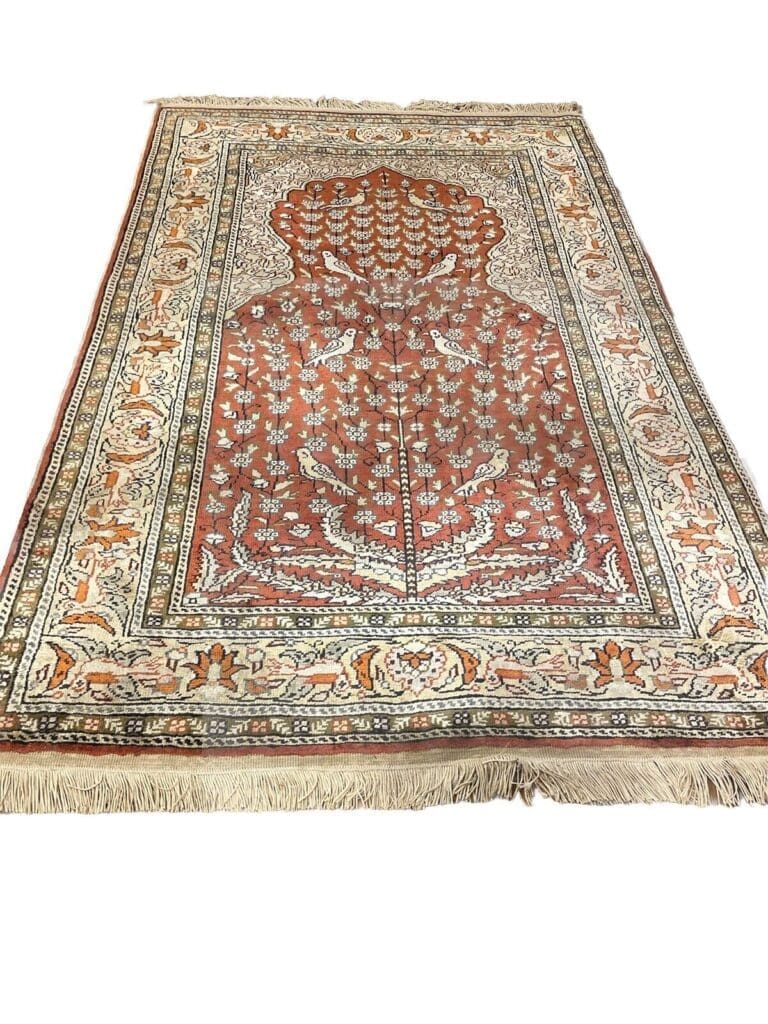 Perserteppich 147x87 cm Seide handgeknüpft