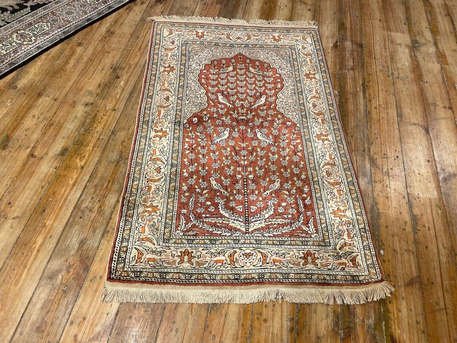 Perserteppich 147x87 cm Seide handgeknüpft
