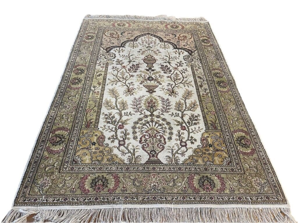 Orientteppich Kashmir 180 x 120 cm Seide handgeknüpft