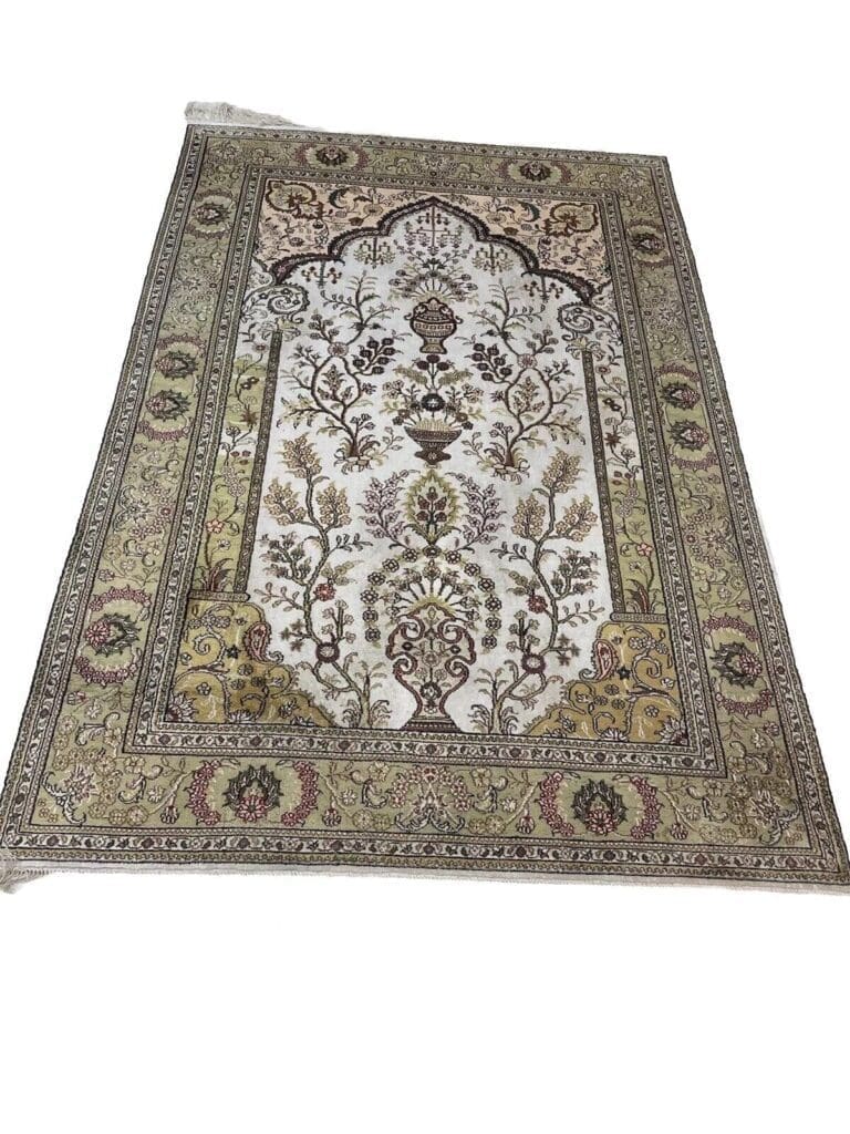 Orientteppich Kashmir 180 x 120 cm Seide handgeknüpft
