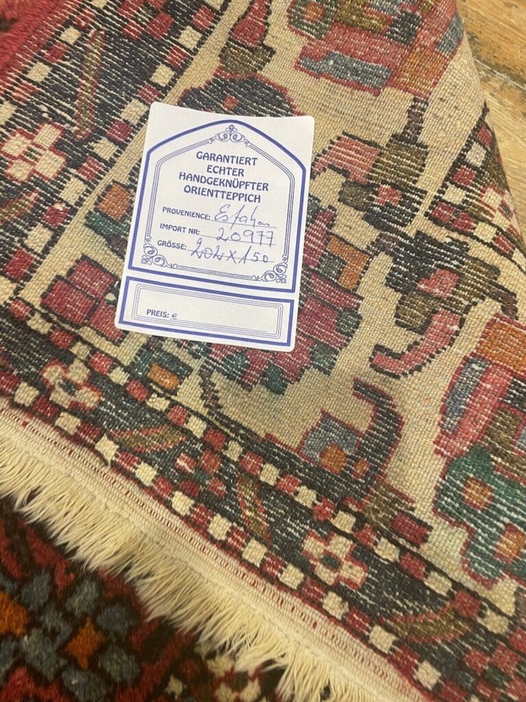Perserteppich Esfahan 207 x 150 cm Wolle handgeknüpft