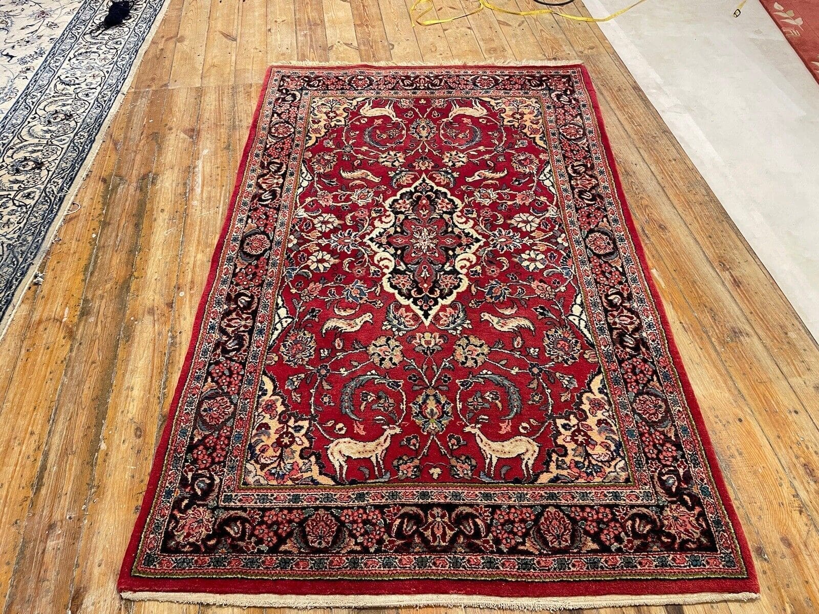 antiker-perserteppich-jowsan-200x125-cm-100-wolle-orientalisches-1 Perserteppich Jowsan 200x125 cm Wolle handgeknüpft