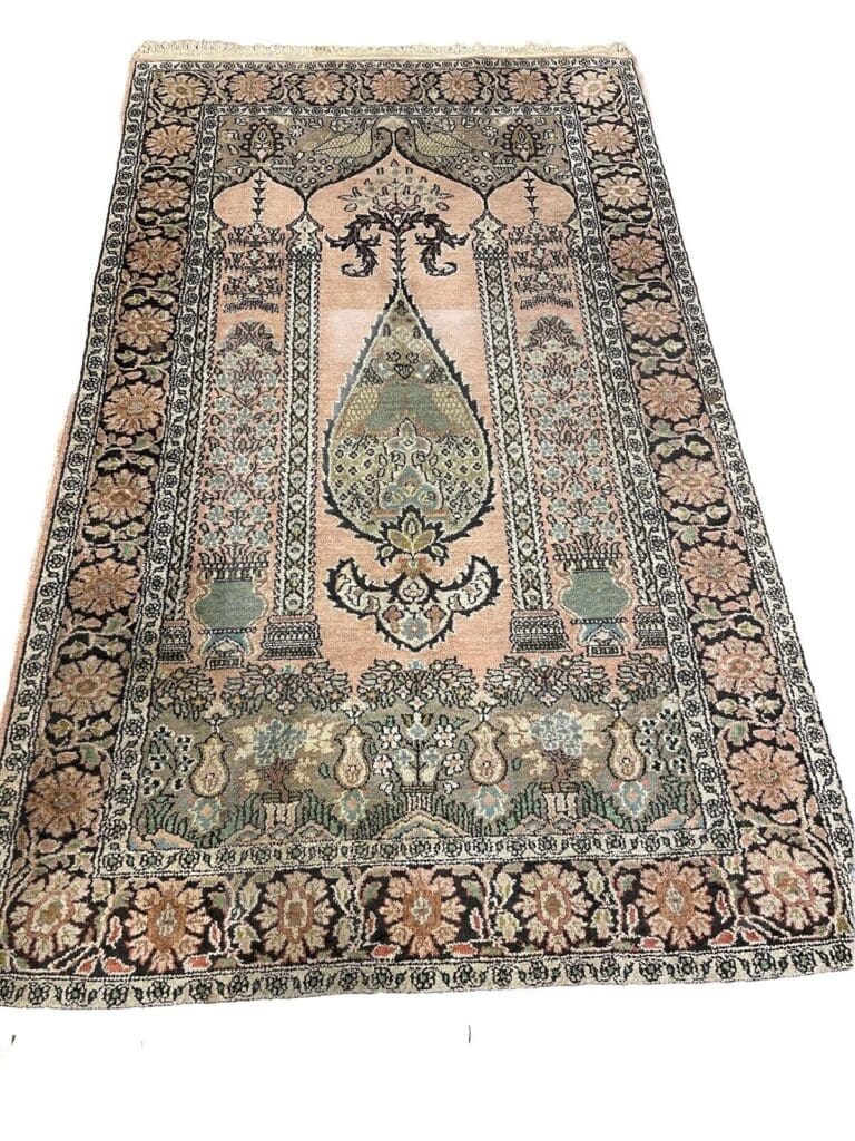 perserteppich-155x92-cm-modernes-medallion-handgeknupft-aus-100-reiner-1 Orientteppich Indien 155x92 cm Seide handgeknüpft