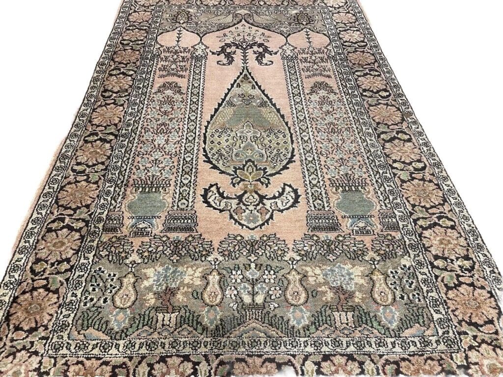 perserteppich-155x92-cm-modernes-medallion-handgeknupft-aus-100-reiner-8 Orientteppich Indien 155x92 cm Seide handgeknüpft