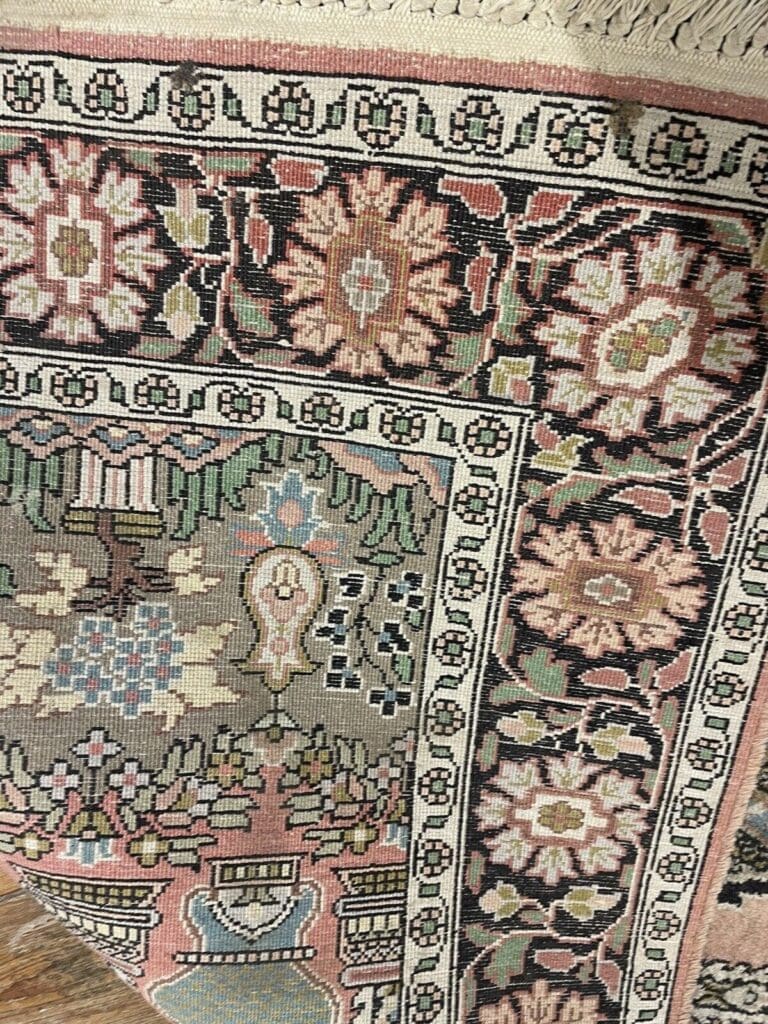 perserteppich-155x92-cm-modernes-medallion-handgeknupft-aus-100-reiner-9 Orientteppich Indien 155x92 cm Seide handgeknüpft
