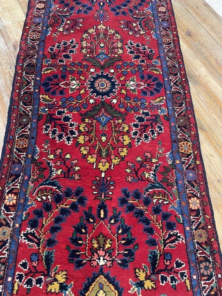 Perserteppich Sarough 220x85 cm Wolle handgeknüpft