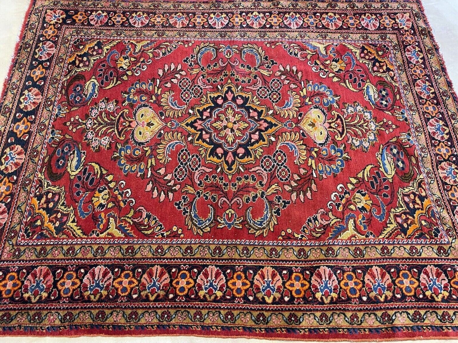 Perserteppich Lilian 185 x 150 cm Wolle handgeknüpft