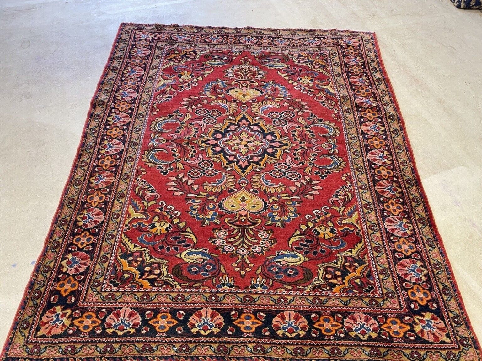 Perserteppich Lilian 185 x 150 cm Wolle handgeknüpft