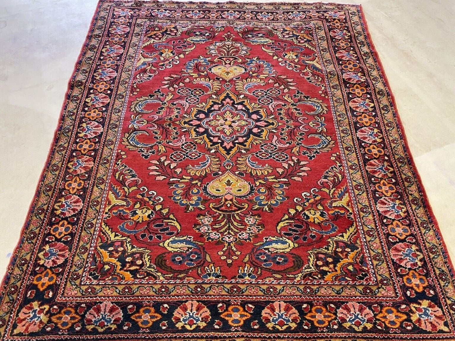 Perserteppich Lilian 185 x 150 cm Wolle handgeknüpft