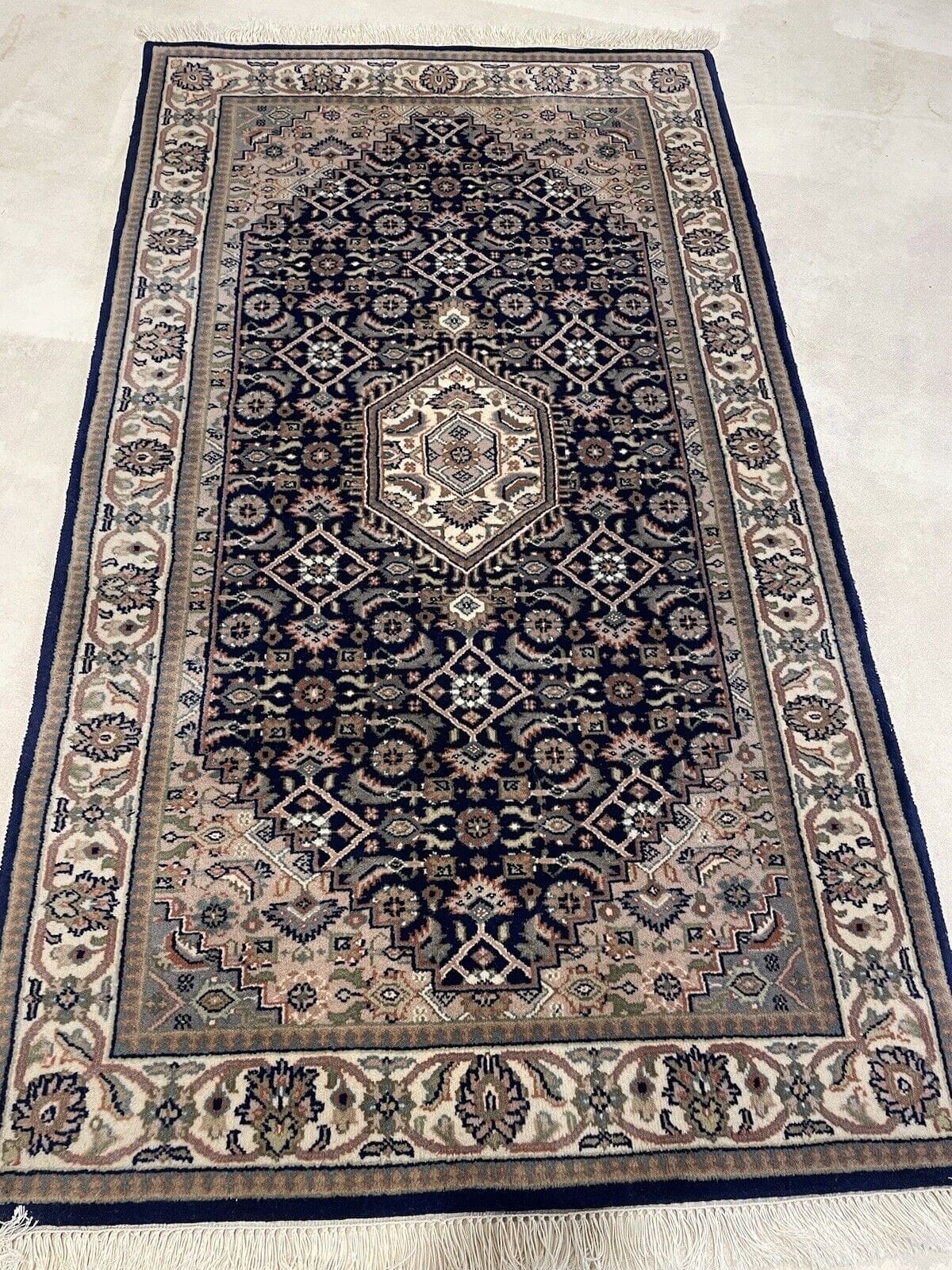 Perserteppich Bijar 160x90 cm Schurwolle handgeknüpft