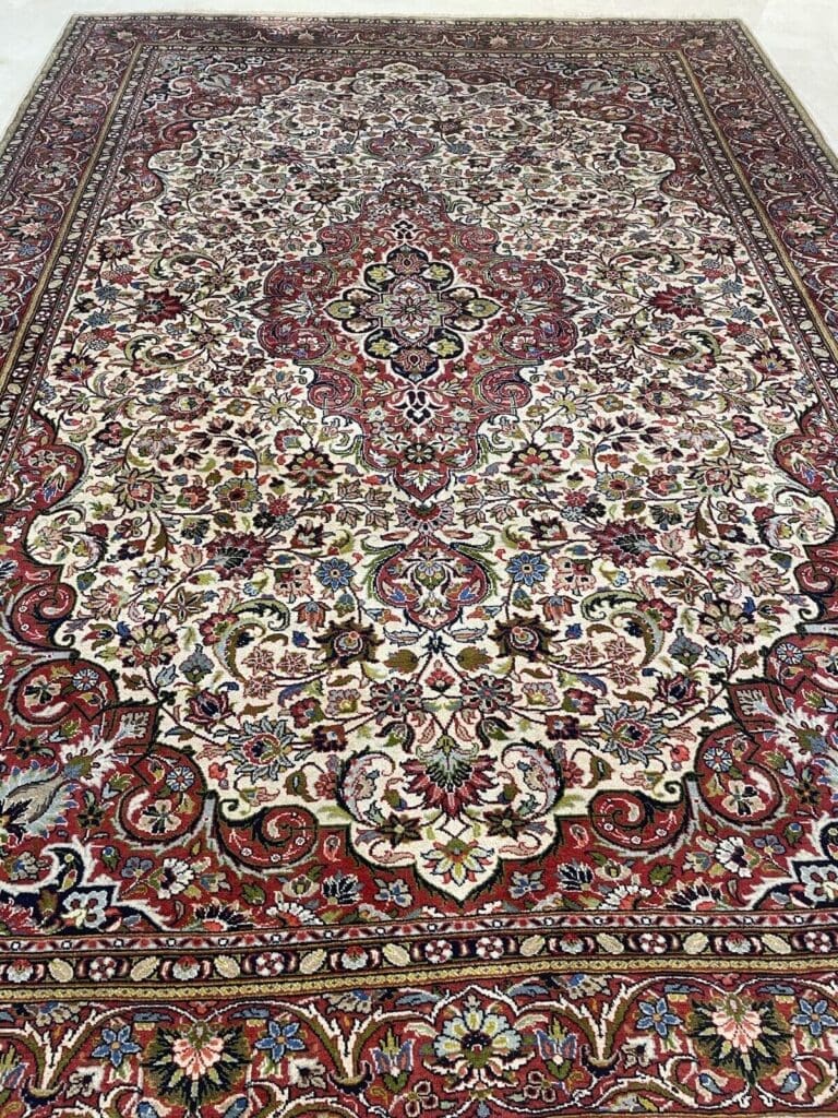Perserteppich Sarough 345 x 245 cm Wolle handgeknüpft