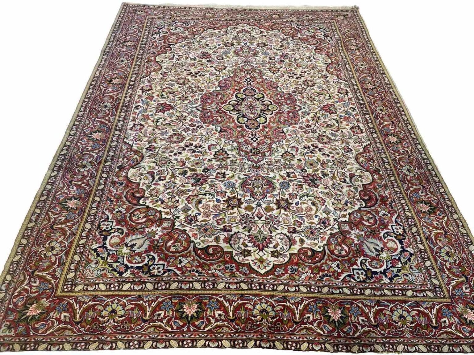 Perserteppich Sarough 345 x 245 cm Wolle handgeknüpft
