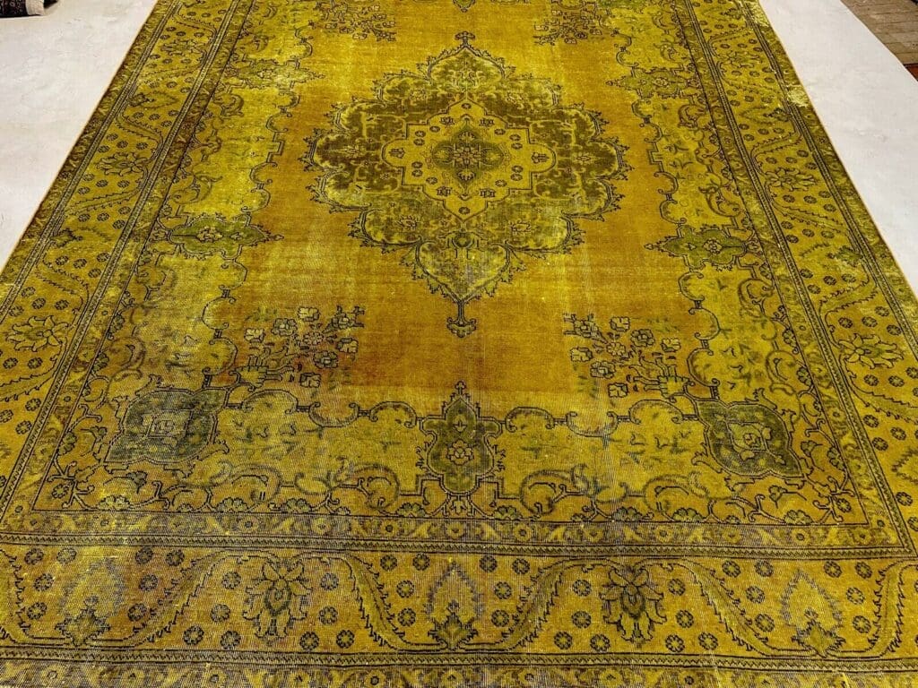 eleganter-vintage-perserteppich-390x290-cm-top-qualitat-abstraktes-4 Perserteppich 390x290 cm Wolle handgeknüpft