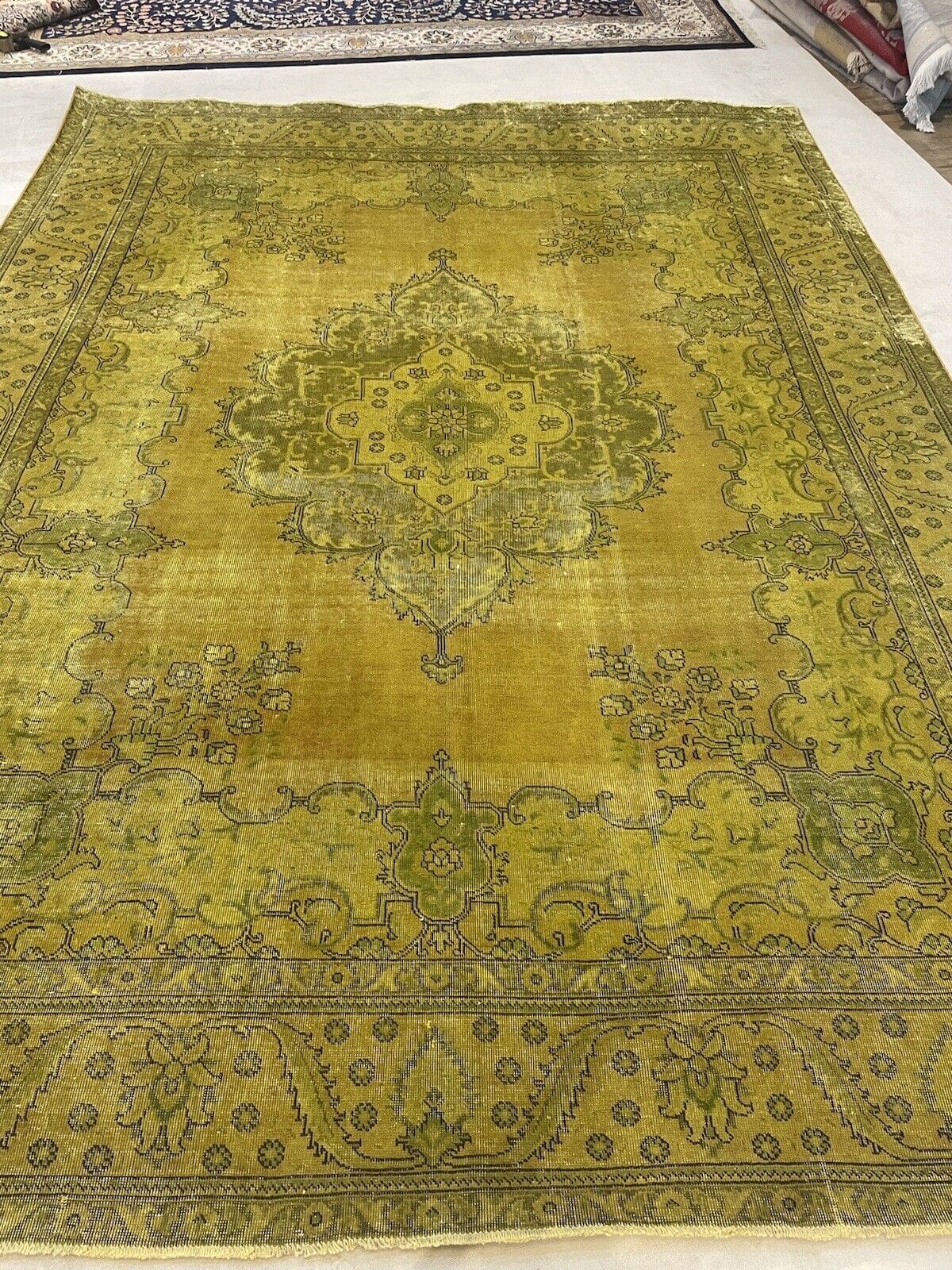 eleganter-vintage-perserteppich-390x290-cm-top-qualitat-abstraktes-5 Perserteppich 390x290 cm Wolle handgeknüpft