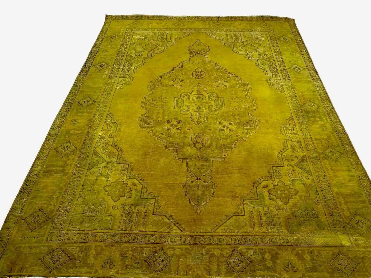 vintage-orientteppich-330x224-cm-handgeknupft-top-qualitat-modernes-2 Perserteppich 330x224 cm Wolle handgeknüpft