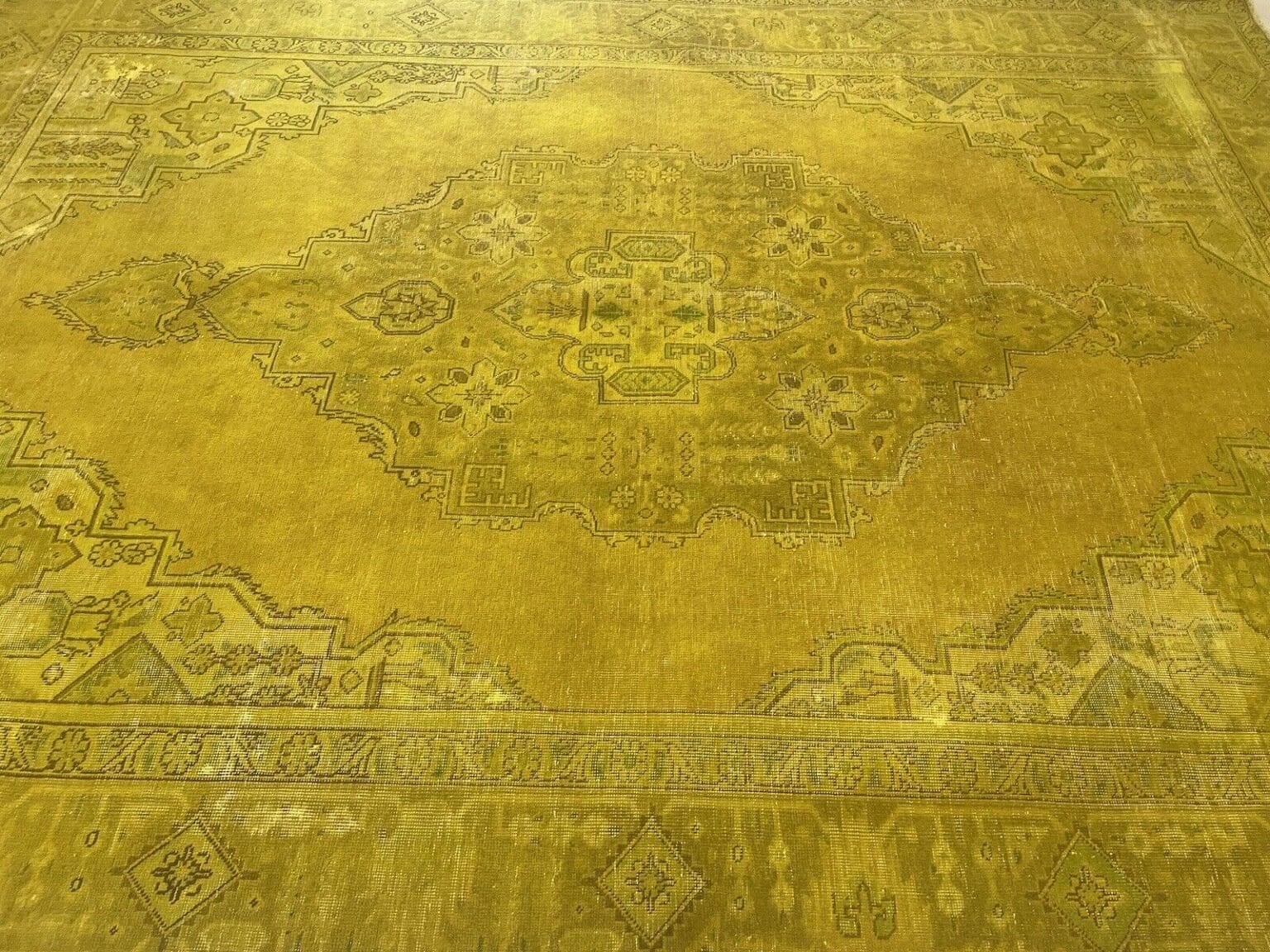 vintage-orientteppich-330x224-cm-handgeknupft-top-qualitat-modernes-9 Perserteppich 330x224 cm Wolle handgeknüpft