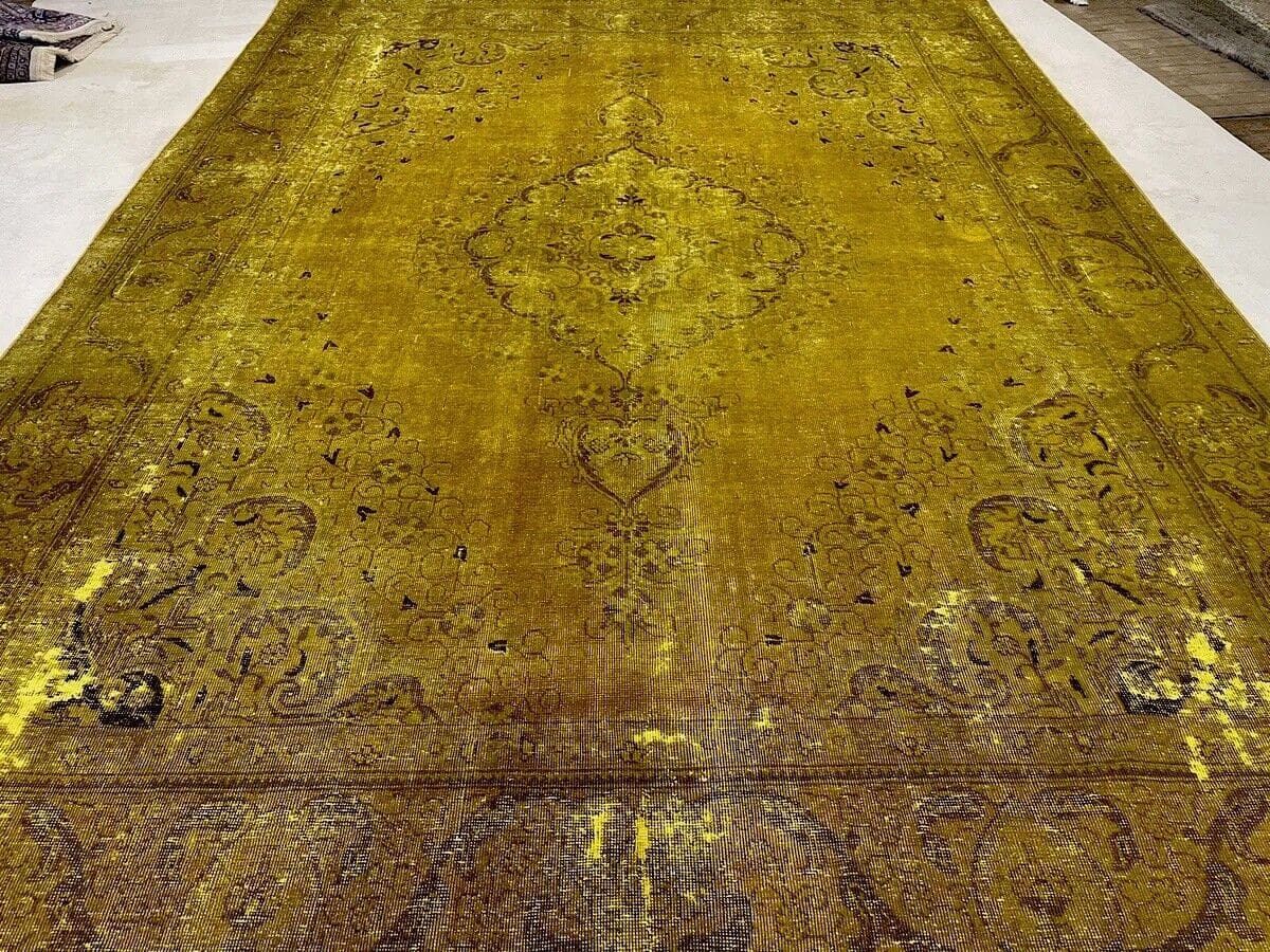 eleganter-vintage-perserteppich-390x290-cm-handgeknupft-100-wolle-1-2 Perserteppich Persien 390x290 cm Wolle handgeknüpft