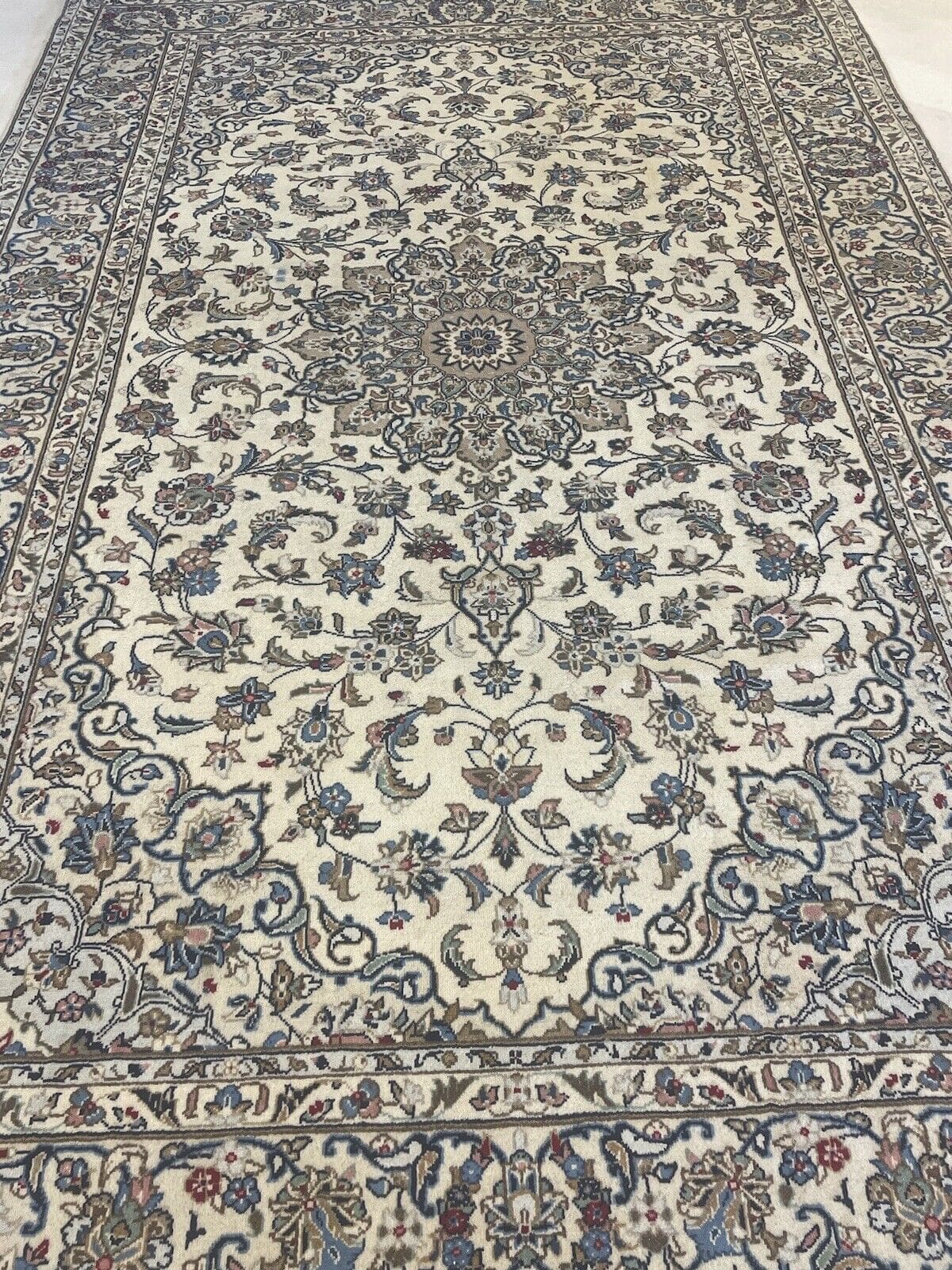 Perserteppich Keshan 300 x 200 cm Korkwolle handgeknüpft