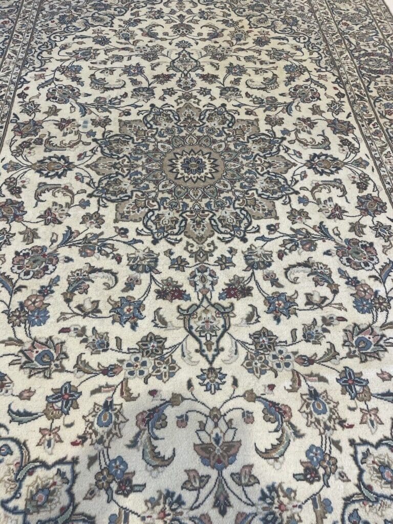 Perserteppich Keshan 300 x 200 cm Korkwolle handgeknüpft