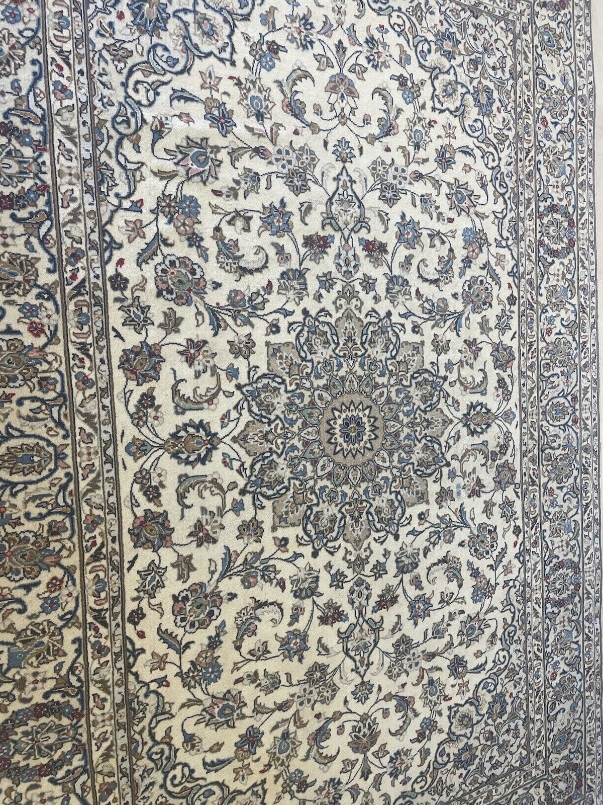 Perserteppich Keshan 300 x 200 cm Korkwolle handgeknüpft