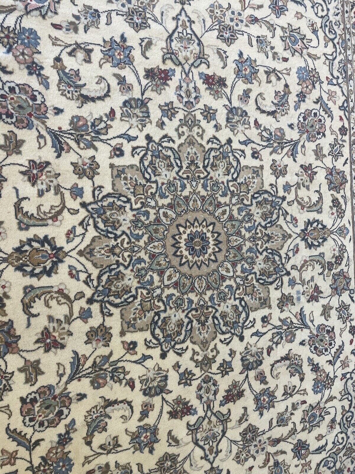Perserteppich Keshan 300 x 200 cm Korkwolle handgeknüpft