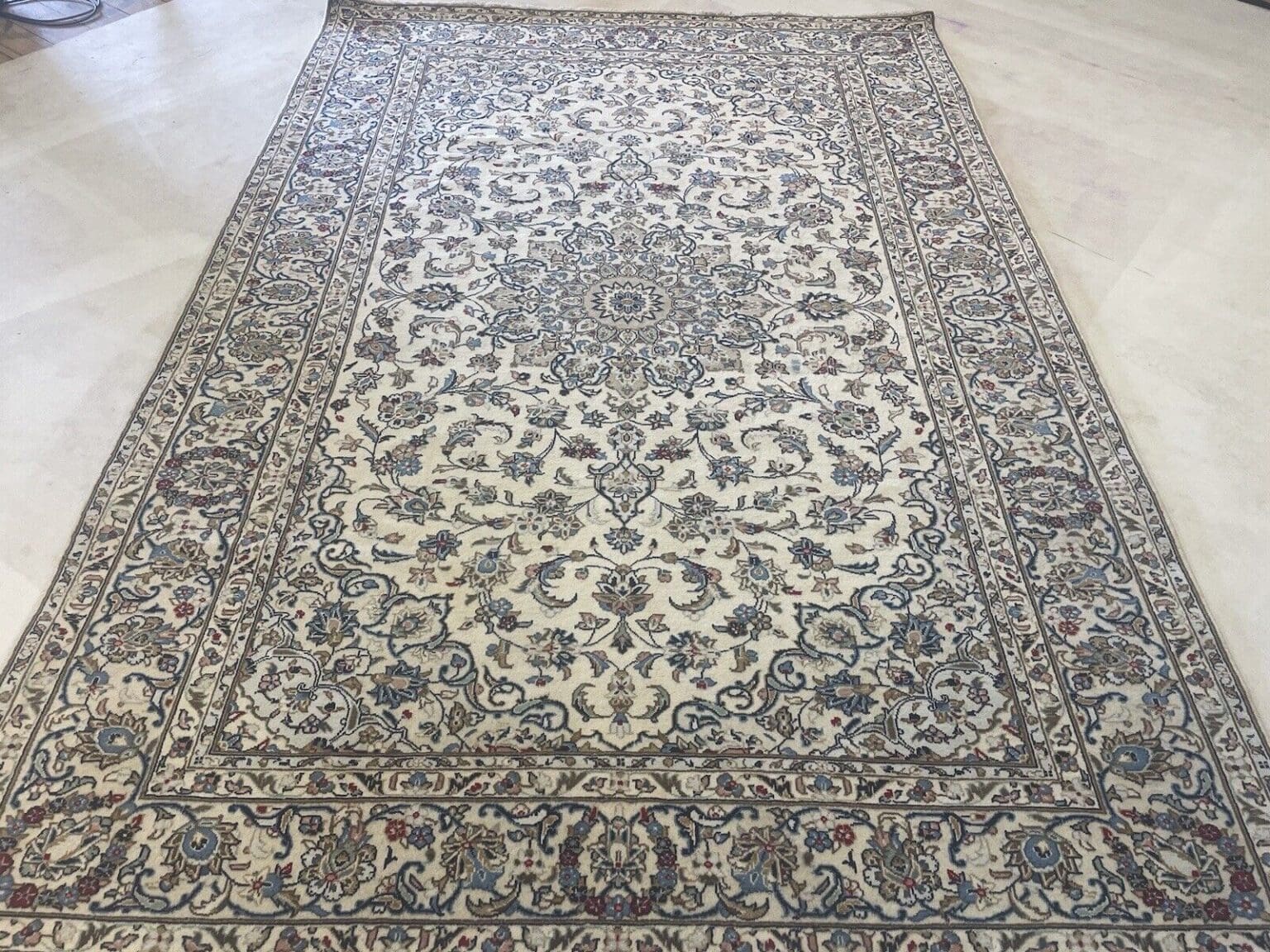 Perserteppich Keshan 300 x 200 cm Korkwolle handgeknüpft