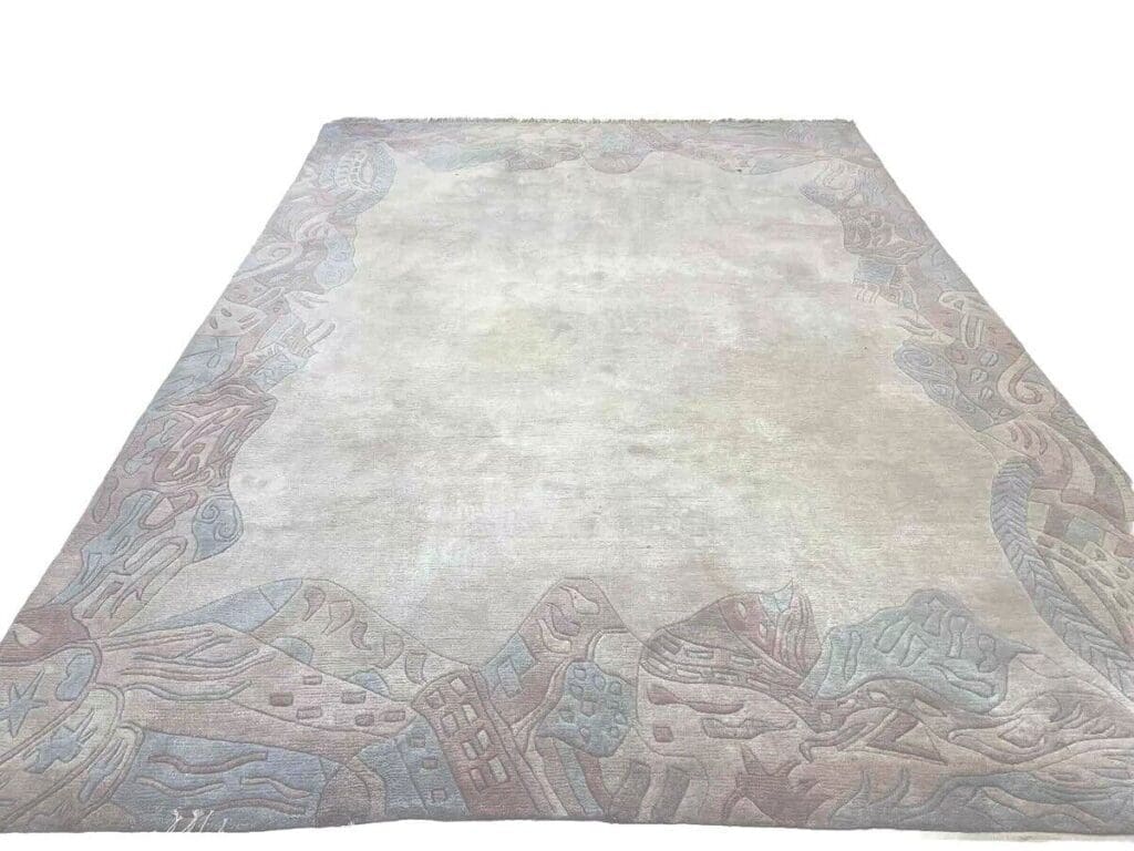 perserteppich-350x250-cm-1a-qualitat-beige-neu-aus-hochwertiger-1 Orientteppich Nepal 350 x 250 cm Wolle handgeknüpft