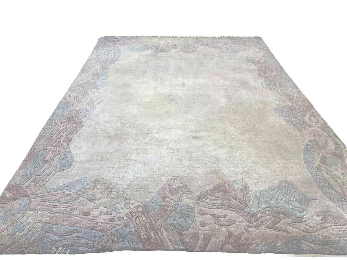perserteppich-350x250-cm-1a-qualitat-beige-neu-aus-hochwertiger-1 Orientteppich Nepal 350 x 250 cm Wolle handgeknüpft