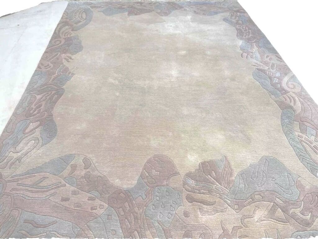 perserteppich-350x250-cm-1a-qualitat-beige-neu-aus-hochwertiger-3 Orientteppich Nepal 350 x 250 cm Wolle handgeknüpft