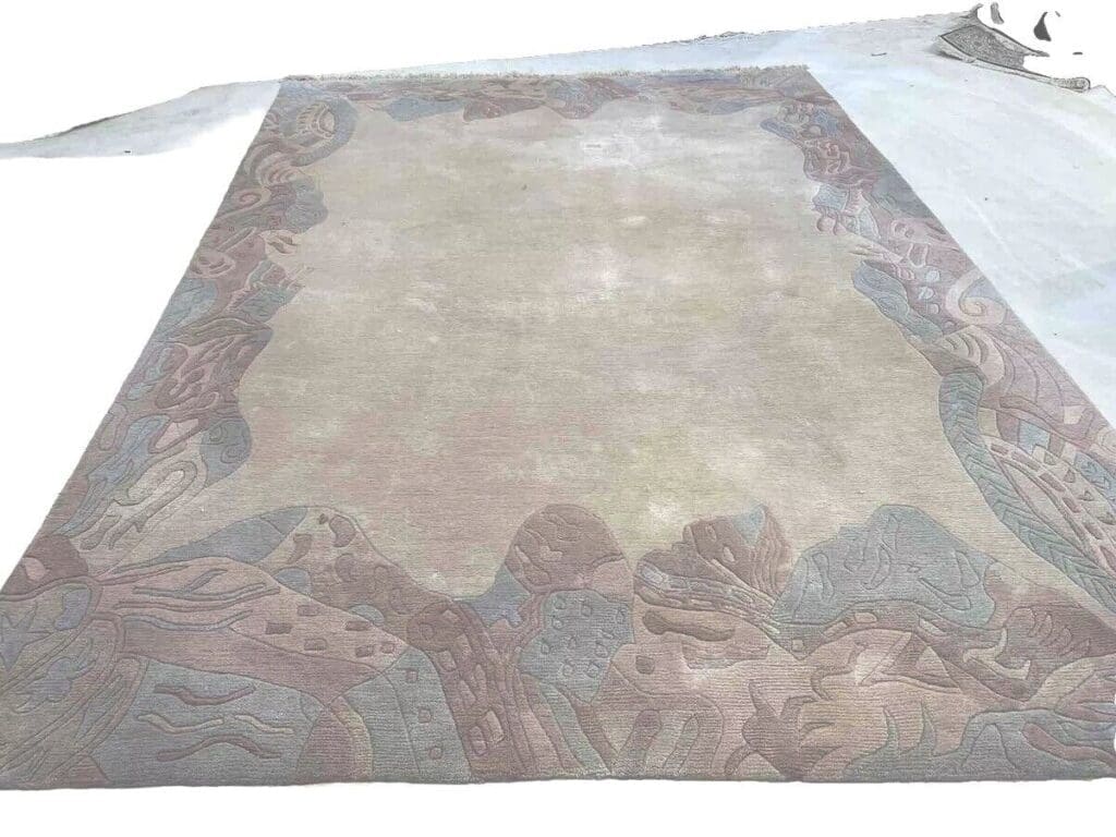 perserteppich-350x250-cm-1a-qualitat-beige-neu-aus-hochwertiger-8 Orientteppich Nepal 350 x 250 cm Wolle handgeknüpft